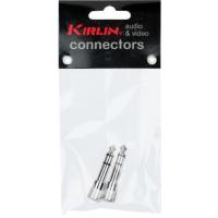 KIRLIN 1/4" TRS M - 3.5mm TRS F, 2li Nickel Kaplı Dönüştürücü