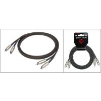 KIRLIN AP-401PR-2M-BK 2 Metre RCA Ses Kablosu