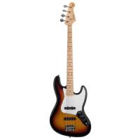 KOZMOS KJB-ALDJJ-GMN-3TS Jazz Bass Akçaağaç Klavye Sunburst Bas Gitar