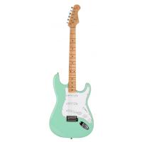 Kozmos KST-BSWSSS-GMN-SFG Stratocaster SSS Manyetik Akçaağaç Klavye Surf Green Elektro Gitar