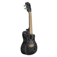 Lanikai QM-BKCEC Quilted Maple Concert Elektro Ukulele