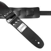 Leatherton Stinger Hakiki Deri Gitar Askısı (Siyah)