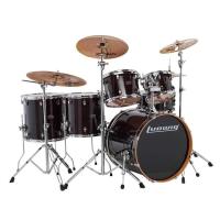 Ludwig Evolution Maple LCEM622XTB Trans Black Shell Set Bateri (10-12-14-14-16-22)