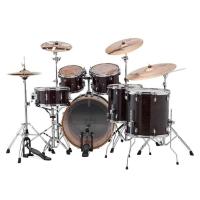 Ludwig Evolution Maple LCEM622XTB Trans Black Shell Set Bateri (10-12-14-14-16-22)