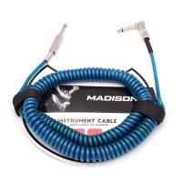 Madison Helezon Gitar Kablosu L Jack 6 Metre- MAVİ