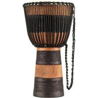 Meinl ADJ3-L+BAG African Style Rope Tuned Series Large 12" Djembe (Brown/Black)