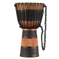 Meinl ADJ3-M+BAG African Style Rope Tuned Series Medium 10" Djembe (Brown/Black)