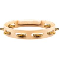 Meinl AE-MTA1B Artisan Maple Wood Solid Brass Jingle 1 Row 10" Tour Tamburin (Natural)