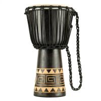 Meinl HDJ1-S Carving African Style 8" Djembe (Dark Brown)