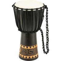 Meinl HDJ1-M Carving African Style 10" Djembe (Dark Brown)
