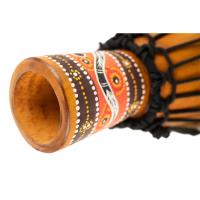 Meinl HDJ5-XXS African Style XX-Small Djembe (Brown Python Design)