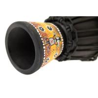 Meinl HDJ7-XXS African Style XX-Small Djembe (Black Gecko Design)