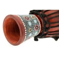 Meinl HDJ8-XXS African Style XX-Small Djembe (Red Flower Desing)