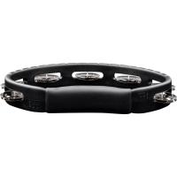 Meinl HTBK Stainless Steel Jingles 1 Row Hand Tamburin (Siyah)