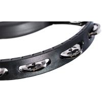 Meinl HTBK Stainless Steel Jingles 1 Row Hand Tamburin (Siyah)