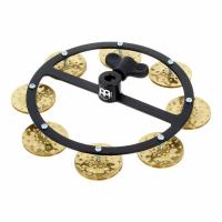 Meinl HTHH1B-BK Hihat 1 Row Hammered Brass Jingles Tamburin (Siyah)