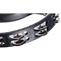 Meinl HTMT1BK ABS Plastic Stainless Steel Jingles 2 Row Tamburin (Siyah)