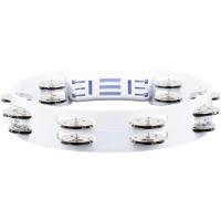 Meinl HTT10WH Stainless Steel Jingle 2-rows 10" Tour Tamburin (Beyaz)