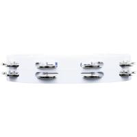 Meinl HTT10WH Stainless Steel Jingle 2-rows 10" Tour Tamburin (Beyaz)