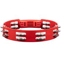 Meinl HTT10R Stainless Steel Jingle 2-rows 10" Tour Tamburin (Kırmızı)