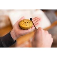Meinl Sonic Energy PSTD3GOM Pocket Steel A-major 3'' Tongue Drum (Gold)