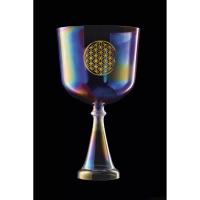 Meinl Sonic Energy CSC8FPFOL Hayatın Çiçeği Kalp Çakrası 8'' Crystal Singing Ses Kadehi (Purple)