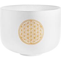 Meinl Sonic Energy PCSB10FOL Flower Of Life 10’’ Crystal Singing Bowl Om 128 Hz (White Frosted)