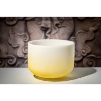 Meinl Sonic Energy CSBC12E Navel Solarplexus Chakra 12’’ Crystal Singing Bowl Note E4 (Color Frosted Yellow)