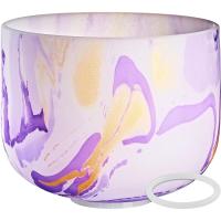 Meinl Sonic Energy 10" Marble Crystal Singing Bowl (B4, Purple, 432 Hz, Crown Chakra)