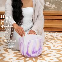 Meinl Sonic Energy 10" Marble Crystal Singing Bowl (B4, Purple, 432 Hz, Crown Chakra)