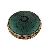 Meinl Sonic Energy 10" Medium Octave Steel Tongue Drum (F# Minor, 8 Notes, 432 Hz, Dark Green)