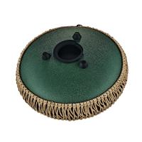 Meinl Sonic Energy 10" Medium Octave Steel Tongue Drum (F# Minor, 8 Notes, 432 Hz, Dark Green)