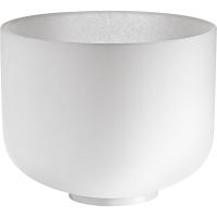 Meinl Sonic Energy 10" white-frosted Crystal Singing Bowl (D4, 432 Hz, Sacral Chakra)
