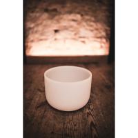 Meinl Sonic Energy 10" white-frosted Crystal Singing Bowl (D4, 432 Hz, Sacral Chakra)