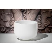 Meinl Sonic Energy 10" white-frosted Crystal Singing Bowl (D4, 432 Hz, Sacral Chakra)