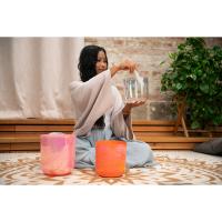 Meinl Sonic Energy 3-Parça Essence Crystal Singing Bowl Set (E4 / C4 / G3, 440 Hz)