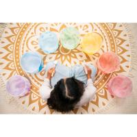 Meinl Sonic Energy 7-Parça Marble Crystal Singing Bowl Chakra Set (B4, A4, G4, F4, E4, D4, C4, 432 Hz)