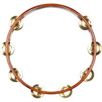Meinl TA2B-AB Brass Jingle 2-Rows Hand Tamburin (Antique Brown)