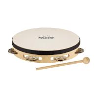 Nino NINO26 Headed Wood 10 Inch Tambourine