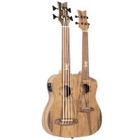Ortega Custom Built Series HYDRA-BSTE Tenor Double Neck, Ukebass Ukulele (Dao Narural)