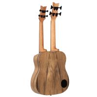 Ortega Custom Built Series HYDRA-BSTE Tenor Double Neck, Ukebass Ukulele (Dao Narural)