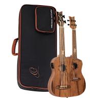 Ortega Custom Built Series HYDRA-BSTE Tenor Double Neck, Ukebass Ukulele (Dao Narural)