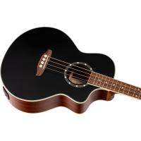 Ortega D8CE-4 Deep Series 8 Elektro Akustik Bas Gitar (Siyah Maun)