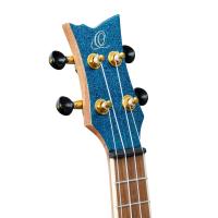 Ortega Element Series Concert Ukulele (Metallic Blue Ruel)