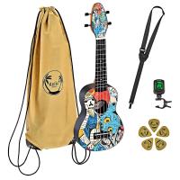 Ortega K2-SR Keiki Sopranino Ukulele Set (Samurai)