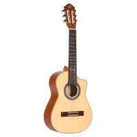 Ortega RQ25 Requinto Series 1/2 Cutaway Klasik Gitar (Natural)