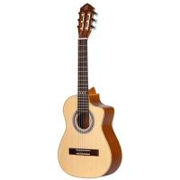 Ortega RQ25 Requinto Series 1/2 Cutaway Klasik Gitar (Natural)