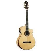Ortega Signature Series Solid Ladin/ Beyaz Abanoz Elektro Klasik Gitar (Natural)