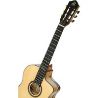 Ortega Signature Series Solid Ladin/ Beyaz Abanoz Elektro Klasik Gitar (Natural)