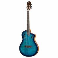 Ortega TourPlayer Deluxe RTPDLX- FMA Elektro Klasik Gitar (Blue Burst)